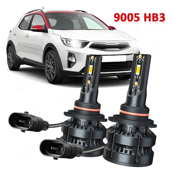 For Hyundai Santa Fe 2017-2019 LED Headlight Bulbs Low Beam Kit 9005 6000K White