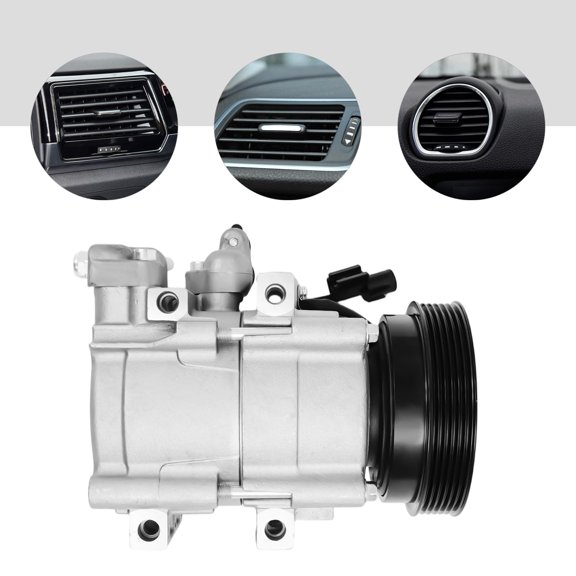 For Hyundai Santa Fe 3.5L 2003 2004 2005 2006 A/C AC Compressor with Clutch Direct Replacement
