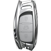 For Hyundai Smart 4 Buttons Metal Fob Key Case Cover for 2013-2019 Hyundai Elantra Sonata Tucson Accessories with Keychain