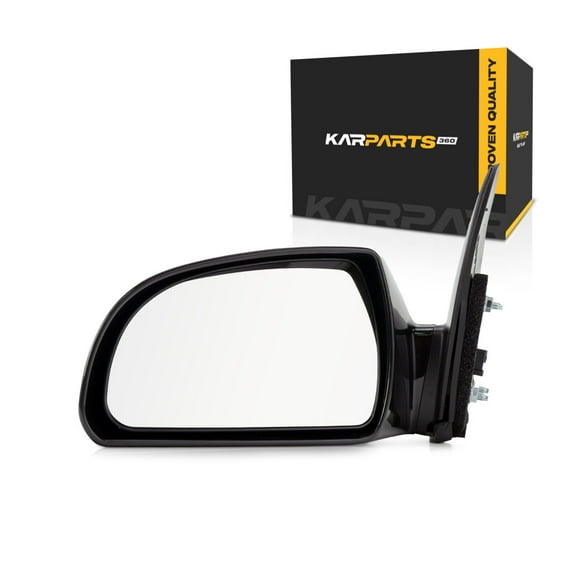 For Hyundai Sonata 2006-2010 Door Mirror Driver Side | Power | Heated | Gloss | Black | Non-Folding | HY1320149 | 876100A000