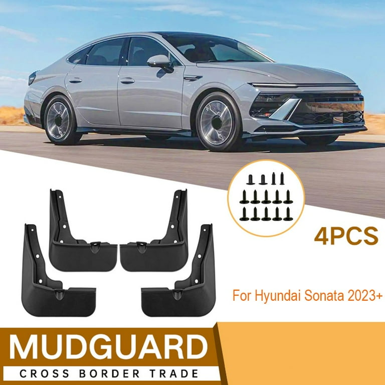 For Hyundai Sonata 2023 Black Car Mud Flaps Splash Guards Fender Mudguards Walmart