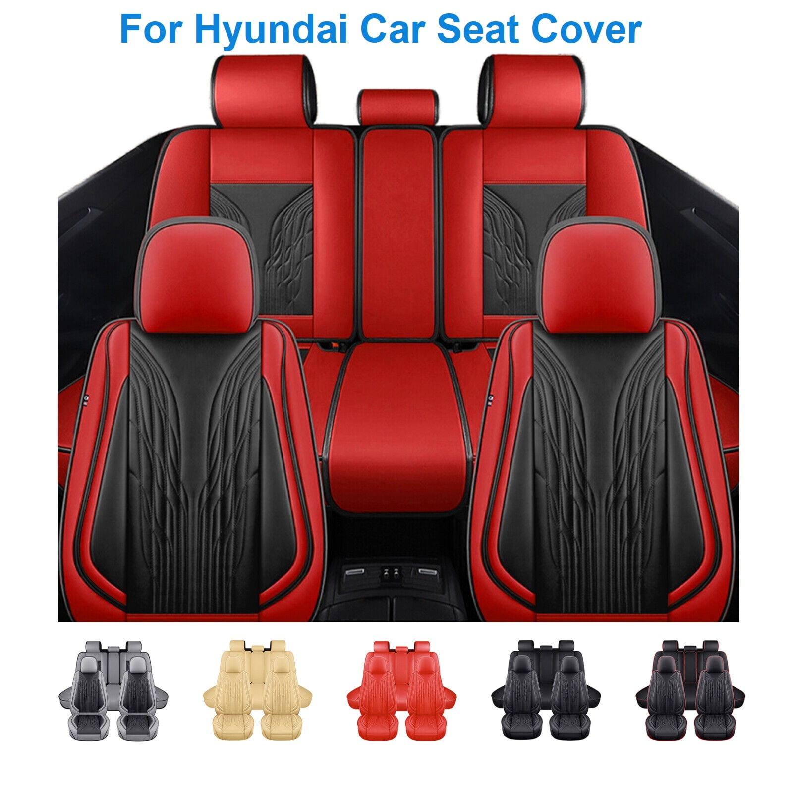 For Hyundai Sonata Car Seat Cover 5 Seats, Deluxe PU Leather 5 Seats