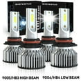 thumbnail image 1 of For Hyundai Tiburon 1997 1998 1999 Led Headlight Bulbs 9006 9005 High&Low Beam White 4pcs, 1 of 11