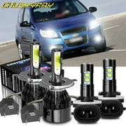 For Hyundai Tucson 2005-2009 4x Combo 9003 H4 881 LED Headlight Fog Light Bulbs