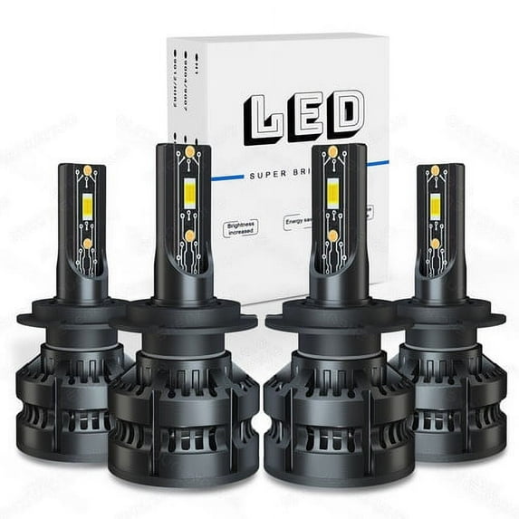 For Hyundai Tucson 2016 2017 2018 6000K LED Headlight High Low Beam Light Bulb Combo 4x