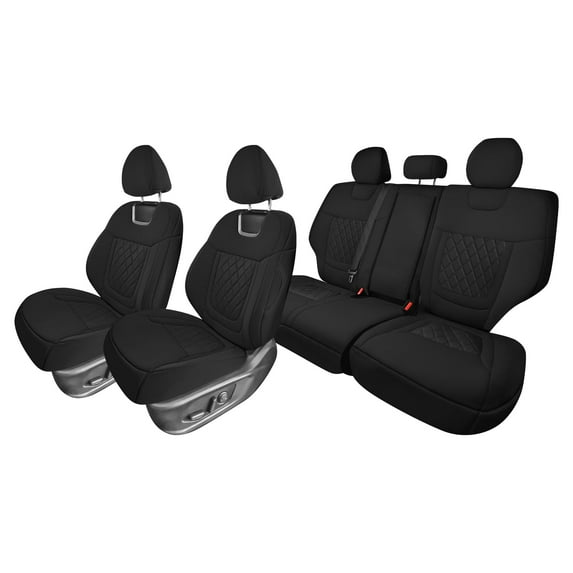 For Hyundai Tucson 2022-2024 FH Group Neoprene Custom Fit Car Seat Covers - Black Full Set