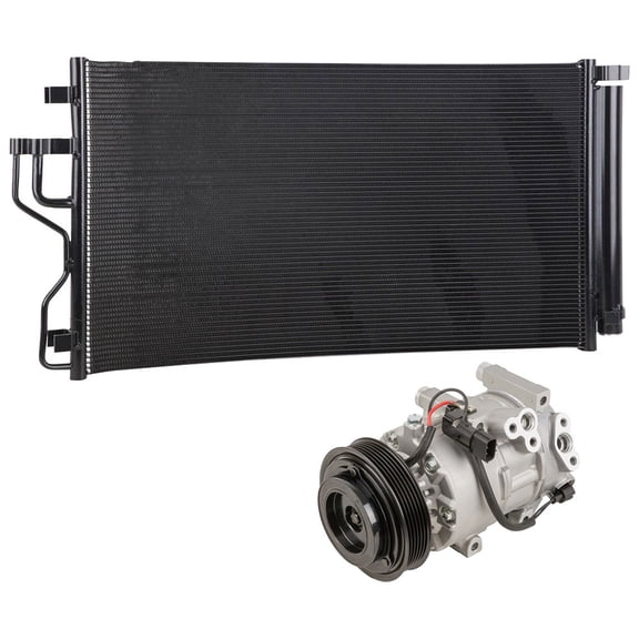 For Hyundai Tucson & Kia Sportage AC Compressor w/ A/C Condenser & Drier - BuyAutoParts