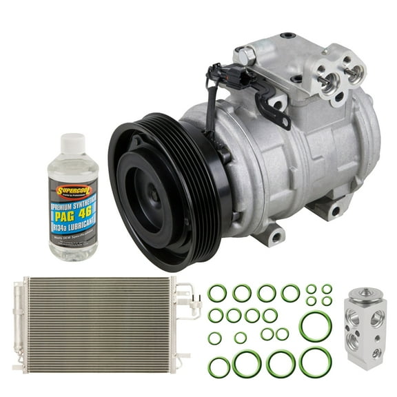For Hyundai Tucson & Kia Sportage OEM AC Compressor w/ Condenser Drier - BuyAutoParts