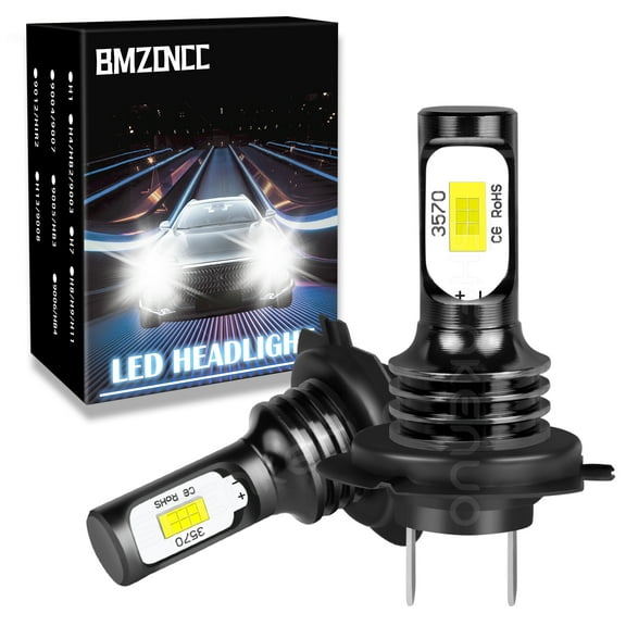 For Hyundai Veloster 2012-2015 2016 2017 Super White 6000K H7 LED Headlights Low Beam Light Bulbs 2pcs