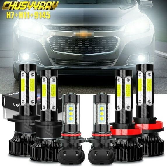 For Hyundai Veracruz 2007-2009 Combo LED Headlight High-Low Beam+Fog Light Bulbs