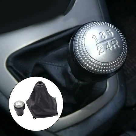 For Hyundai for Tucson IX35 2004-2009 Gear Shift Knob Lever Shifter Gaiter Boot Set