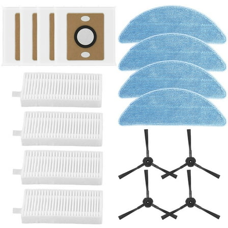For ILIFE A12 Pro Self Emptying Robot Vacuum Cleaner Filter Mop Cloth Dust Bag Side Brush Kit Household Cleaning Accessories
