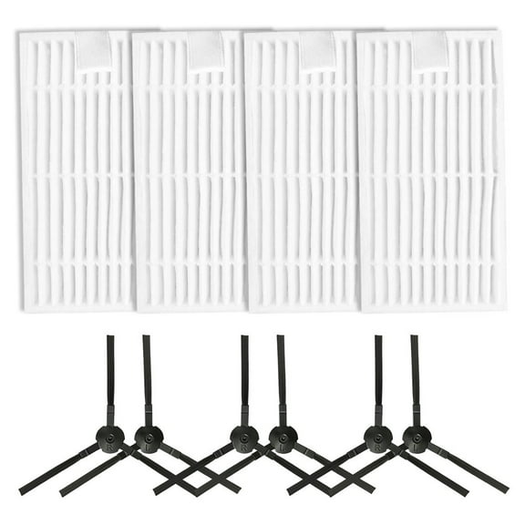 For ILIFE V9PRO Cleaning Tool Kit Side Brushes Replacement Indoor Cleaning White Replacement Side Brush Kit Machine