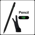thumbnail image 1 of For IPad Air 11 2024 Air 6th Pro 11 Pro 12.9 2022-2018 Mini 6 Air5 4 3 2 1 9.7 6th 5th 10.2 9th 8th 7th 10th 10.9 Capacitive Pen (black), 1 of 7