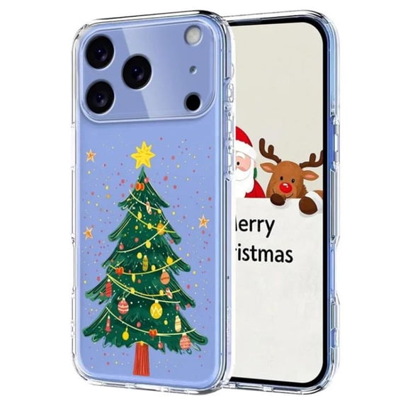 For IPhone 17 Pro Max Case (Compatible With MagSafe) Slim Shockproof Christmas Themed Printed Pattern TPU Phone Case,Green,For iPhone 17 Pro Max