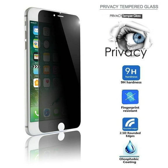 For IPhone 8 / IPhone 7 Privacy Anti Spy Anti-Glare Ballistic Tempered Glass HD 2.5D Curve Edge Screen Protector 9H Hardness