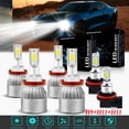 thumbnail image 1 of For Impala 2006-2012 2013 Headlights H9 H11 LED High and Low Beam+H11 Fog Light 6pc, 1 of 10