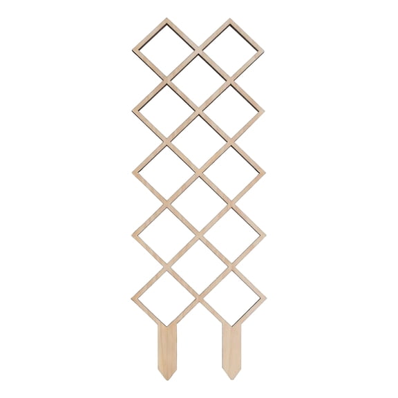 For Indoor Small Wooden Potted With Proof Layer Vines And Geometric Shape Design