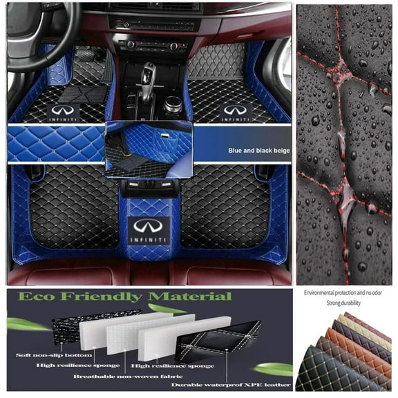 For Infiniti Car Floor Mat Cargo Liner Carpet Rug Pad Handmade Waterproof Custom