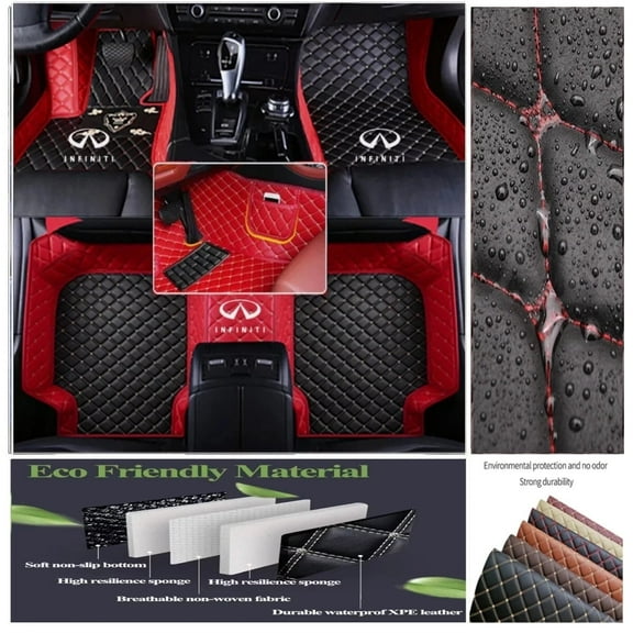 For Infiniti Car Floor Mat Cargo Liner Carpet Rug Pad Handmade Waterproof Custom