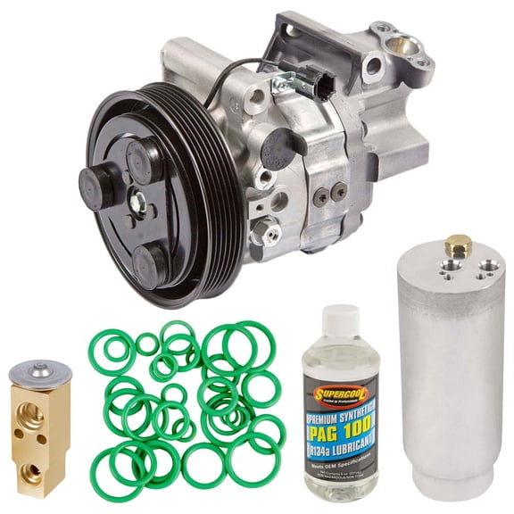 For Infiniti G20 2000 2001 2002 AC Compressor w/ A/C Repair Kit - BuyAutoParts