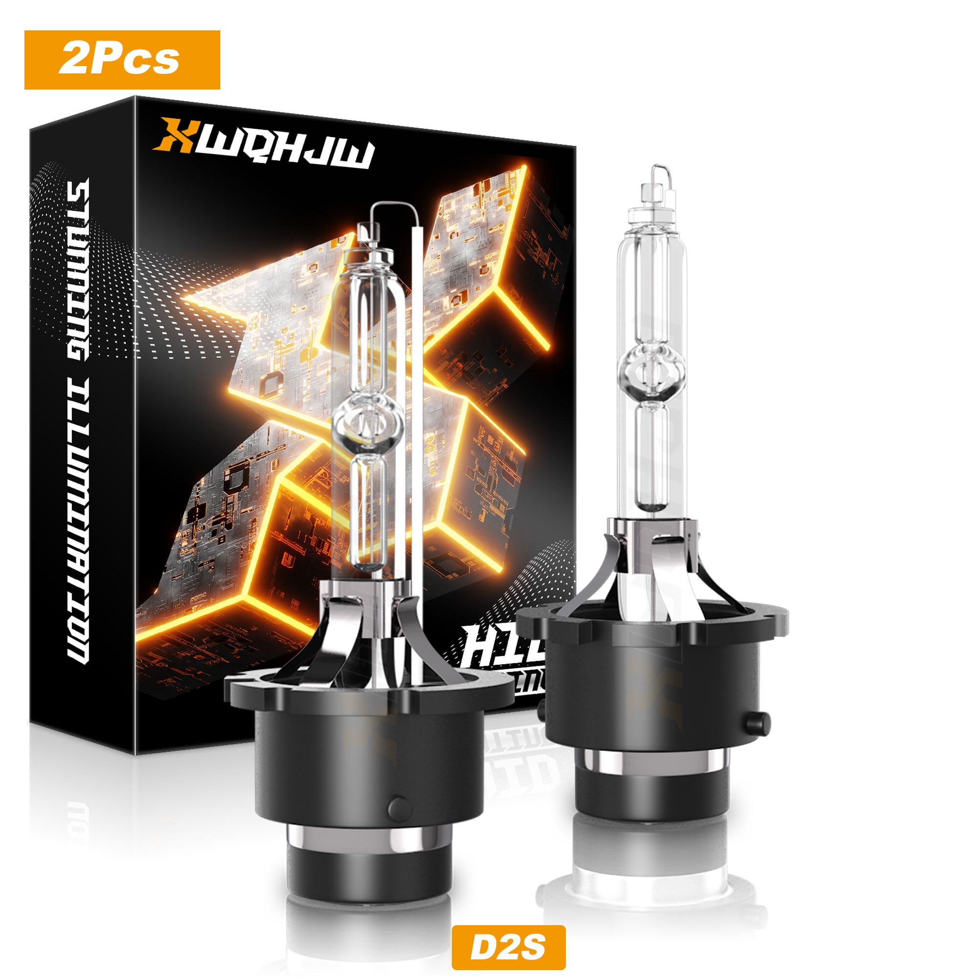 For Infiniti G35 2006-2008 HID Headlight Bulbs High/Low Beam 6000K Pure White 2-Pack