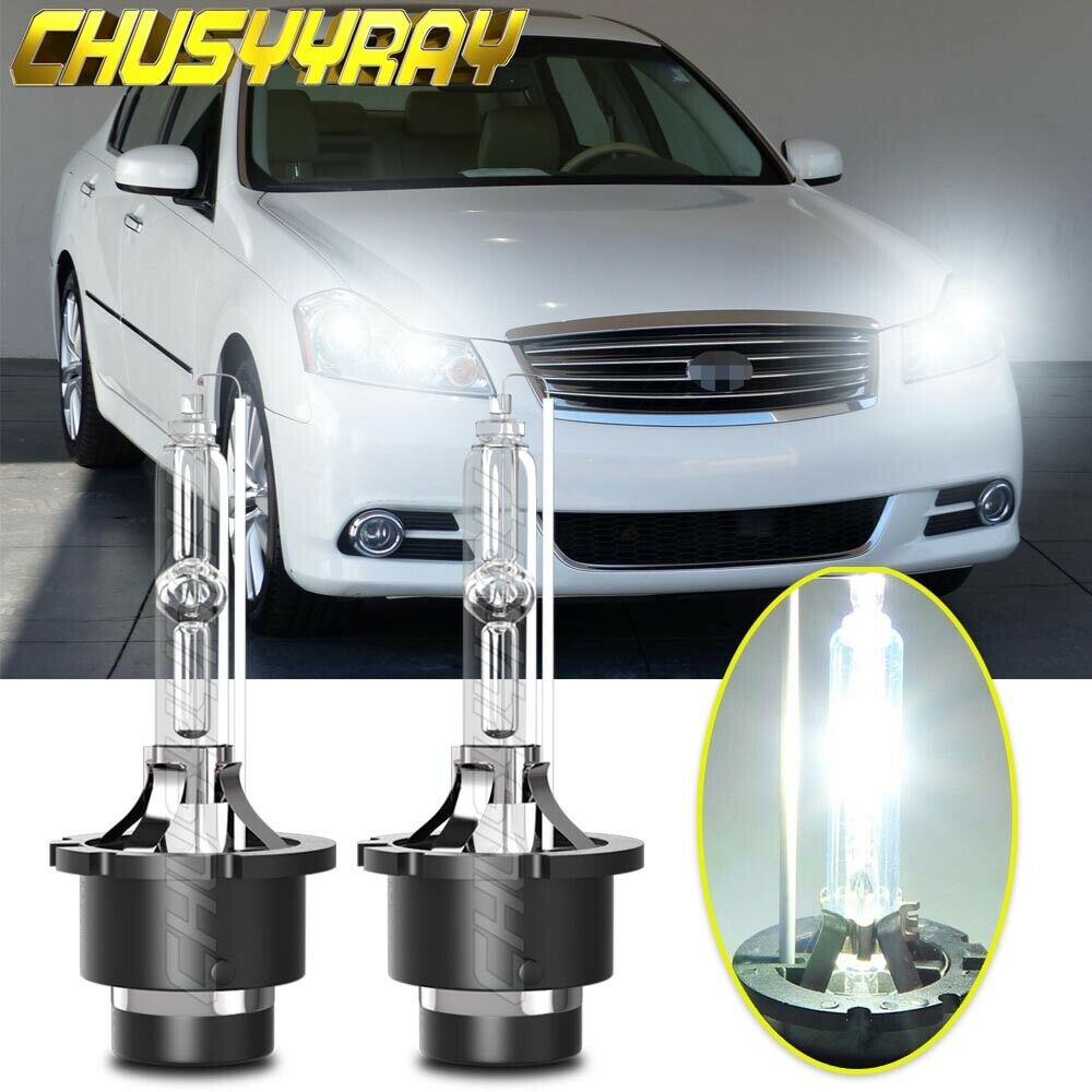 SHENKENUO 2x D2R HID Xenon Headlight Bulbs For Infiniti G35 2003-2005 – 6000K Cold White, 35W