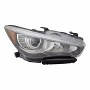 For Infiniti Q50 Headlight 2018 19 20 21 2022 Passenger Side LED CAPA Certified Replacement For IN2503179 | 26010-6HH7A