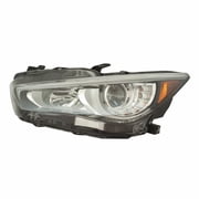 For Infiniti Q50 Headlight Assembly 2018 2019 Driver Side LED For IN2502179 | 26060-6HH7A