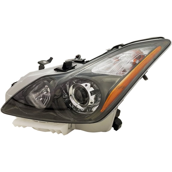 For Infiniti Q60 2013 2014 2015 OEM Headlight Assembly Driver Side | Dark Titanium Bezel | HID | Replacement For IN2502148 | 191275254684, 260601NL0B