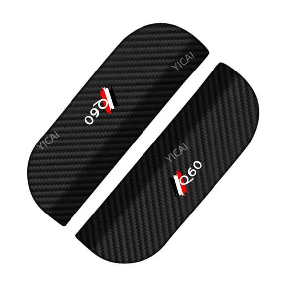 For Infiniti Q60 2pcs Car Rearview Mirror Rain Eyebrow Visor Carbon Fiber Side Car Air Deflector