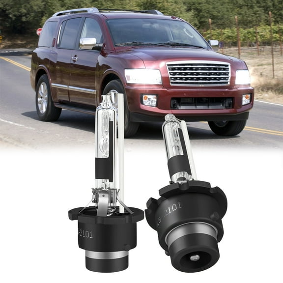 For Infiniti QX56 2004-2010 - 2X D2R HID White Headlight Bulbs Low Beam