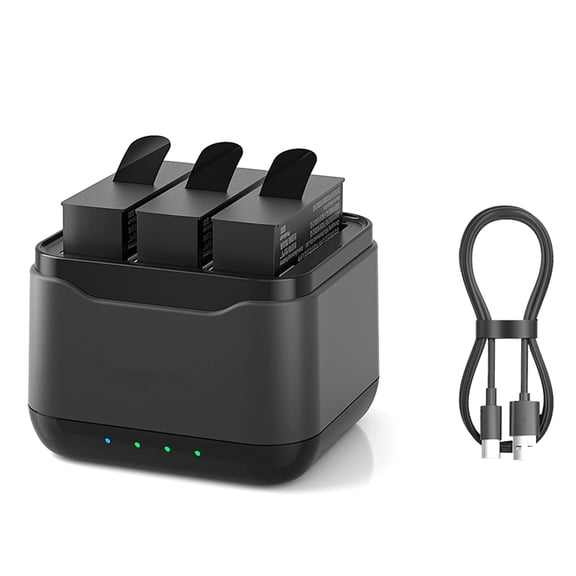 For Insta360 Ace Pro/Ace Battery Charging Hub Simultaneous 3-Battery Charging, Overload Protection, Portable