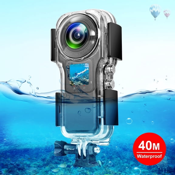 For Insta360 One RS 1-Inch 360 Edition QKOO 40m Underwater Waterproof Housing Case