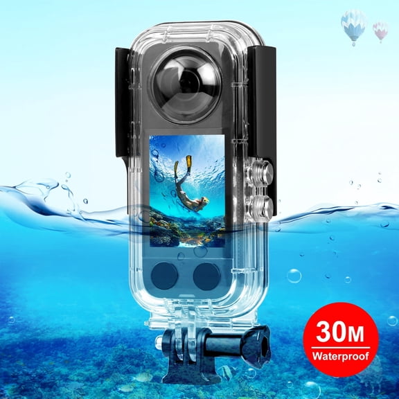 For Insta360 X3 QKOO 30m Underwater Waterproof Housing Case