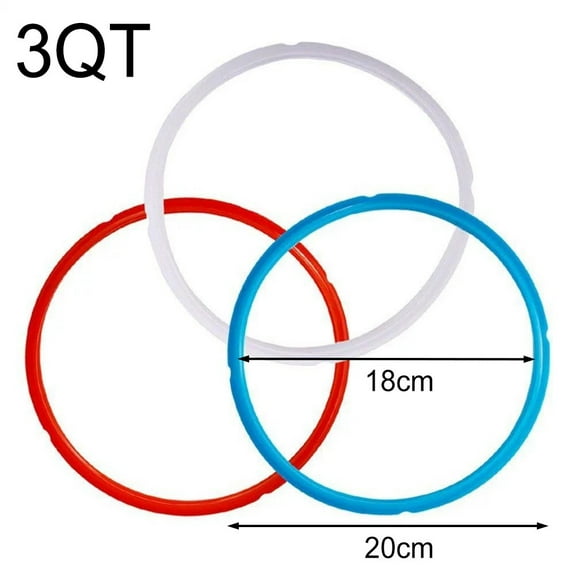 For Instapot Silicone Seal Ring Set With Color Coding 3 Replacement Rings
