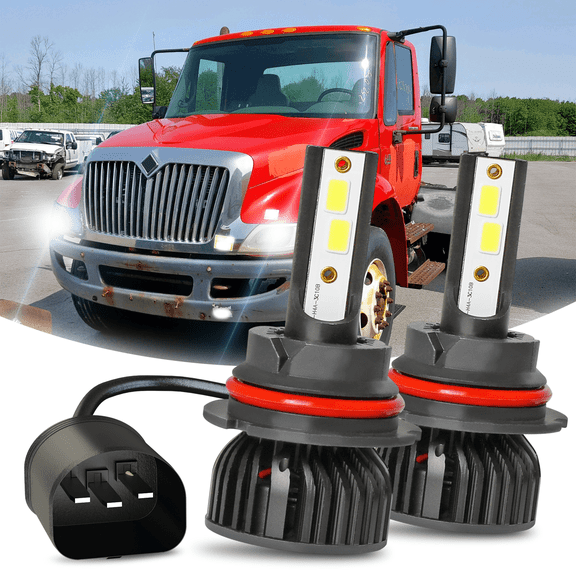 For International 4300 4400 4300LP 2011-2018 - 9007 LED Headlight Bulbs 6000K White 2Pack
