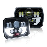 For International IHC 5600i 9200 9400i 5x7 7x6 Inch LED Headlight Replacement High Beam/Low Beam - IP67 Waterproof Plug and Play