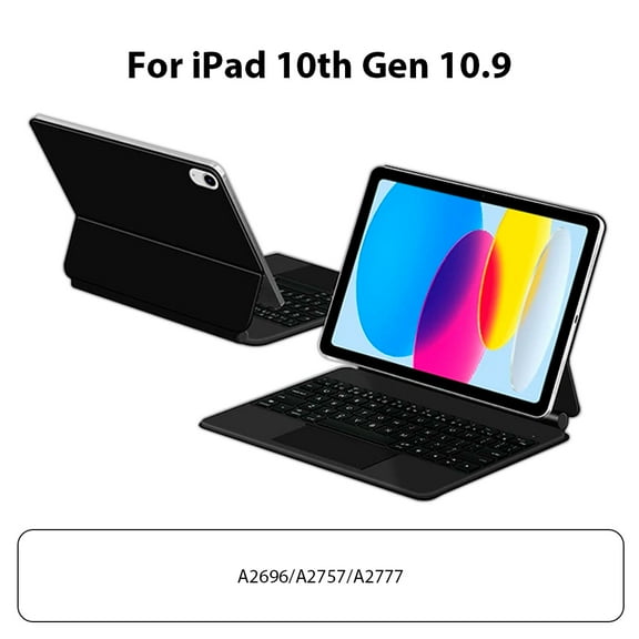 For Ipad Case For IPad 10th Air 4 5 11in12.9in Magnetic Smart Magic Keyboard Backlit Multi-Touch Pad Bluetooth Wireless Keyboard