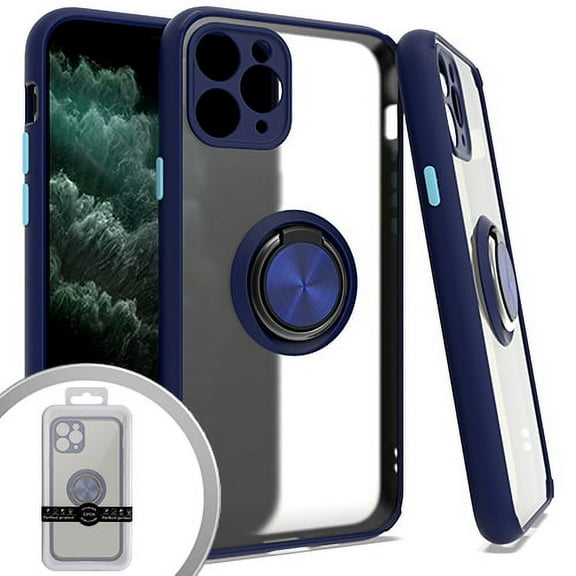 For Iphone 11 Pro Max 6.5 Magnet Ring Stand 3 Navy Blue