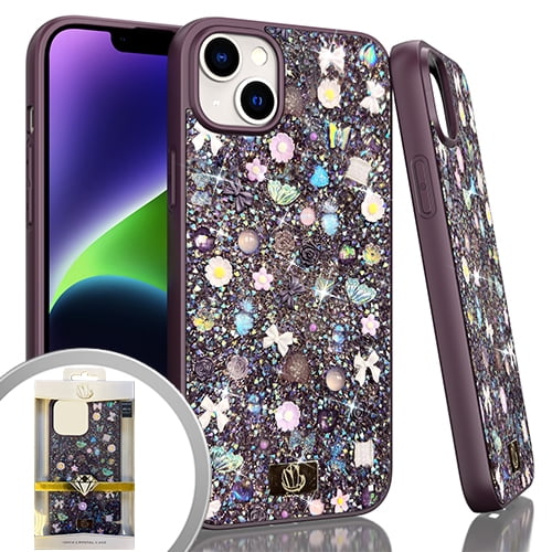 For Iphone 14 Plus 6.7 Onyx Deco Case Purple