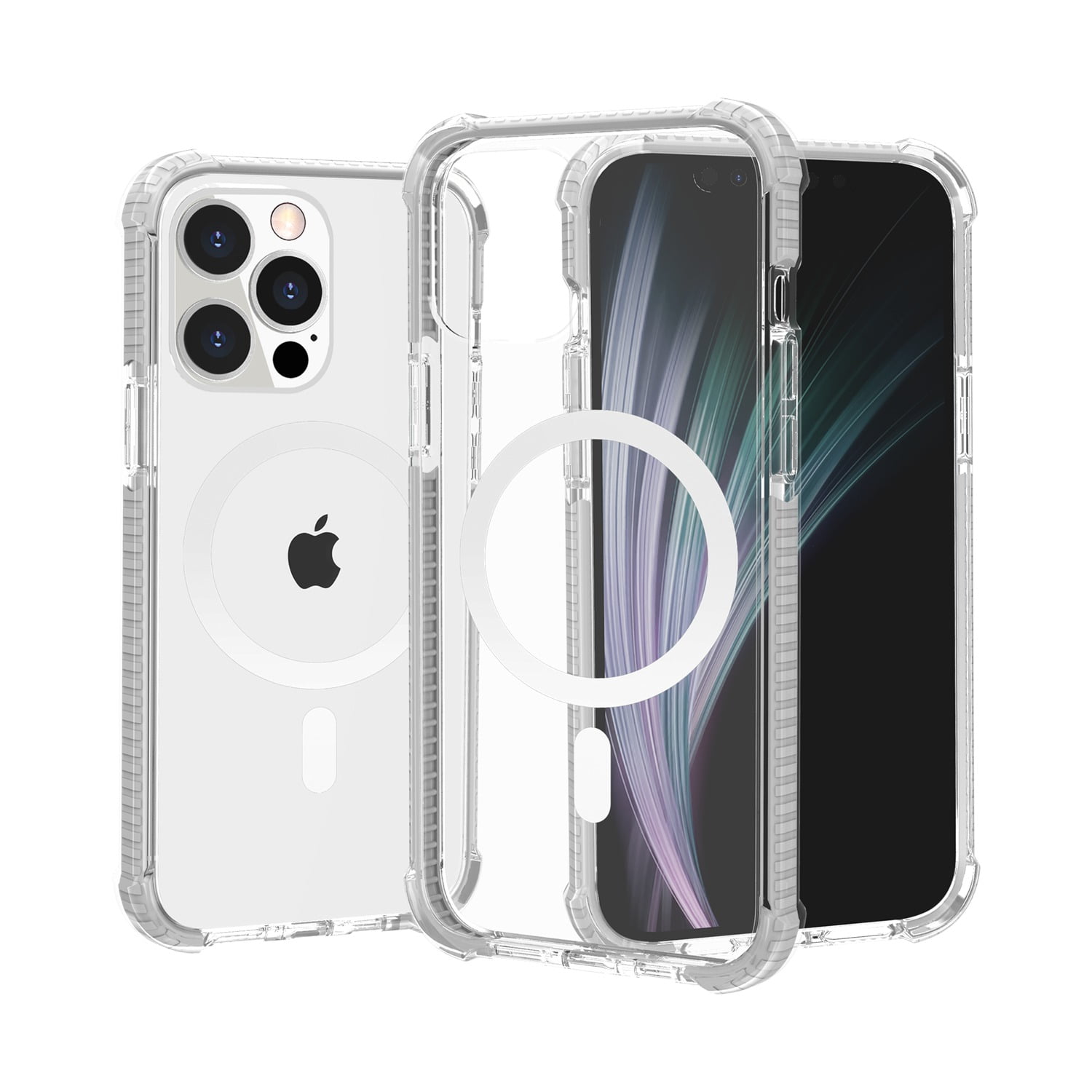 UUCOVERS for iPhone 14 Pro Max Bling Clear Case with Magsafe, TPU  Shockproof Anti-Yellowing Scratch Resistant Slim Magnetic Glitter  Transparent Case