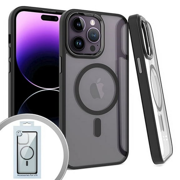 for iPhone 14 PRO MAX 6.7 Magnetic Case Black