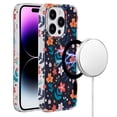 thumbnail image 1 of For iPhone 14 PRO MAX 6.7" METKASE Double Protection IMD Design Pattern [Magnetic Circle] Premium Case - Nightly Floral, 1 of 4
