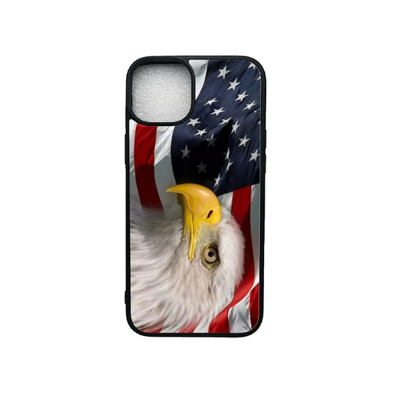 For Iphone 14 Pro Max Custom Print Case Us Flag - American Eagle