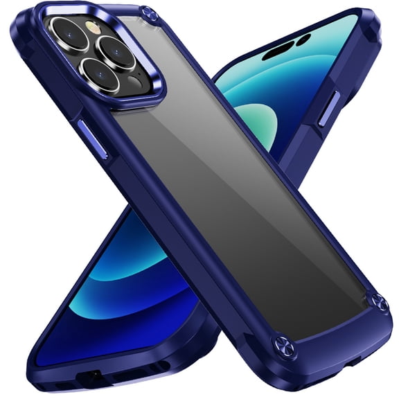For iPhone SE 3/SE 2 iPhone 8/7 Case Metal Buttons Raised Lip + Tempered Glass
