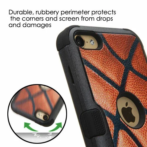 For Ipod Touch 5Th 6Th 7Th Gen - Basketball Armor Hybrid High Impact Case Cover