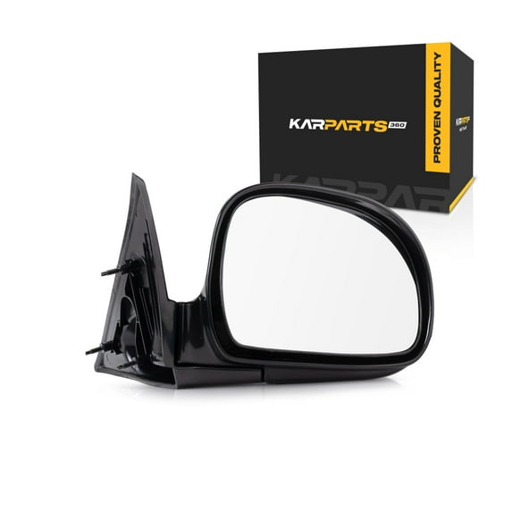 For Isuzu Hombre 1996 1997 Door Mirror Passenger Side | Manual | Non-Heated | Gloss Black | Folding | GM1321126 | 15150850