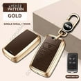 thumbnail image 1 of For Jaguar A 5 buttons key case Case Remote Protection Cover Bag Shell Zinc alloy+leather Car Remote Key Case, 1 of 10