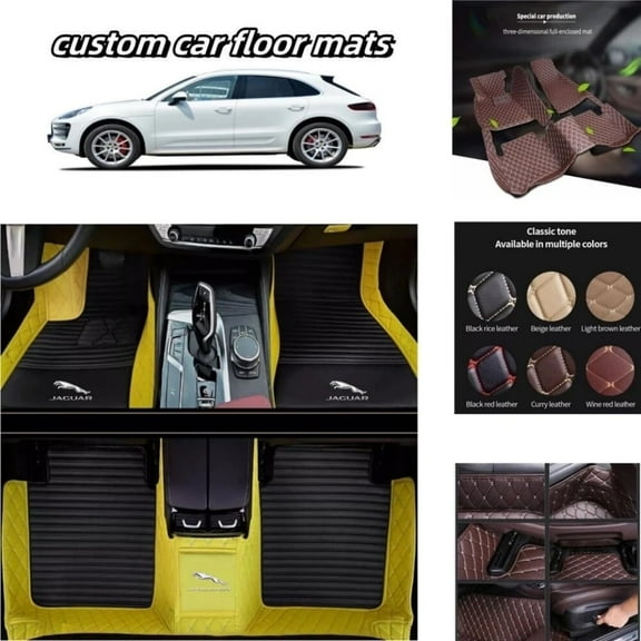 For Jaguar All Models Car Floor Mats Custom Cargo Liner Mats Waterproof Carpets